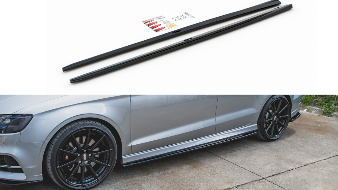 Audi S3 2016-2020 Sedan Sideskirts